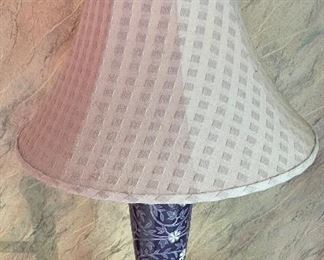 56_____$50 
Porcelain lamp purple ceramic 34x19