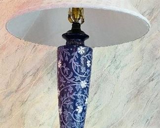 56_____$50 
Porcelain lamp purple ceramic 34x19