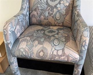 Pair of directional arm chairs