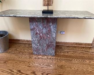 Marble front door table