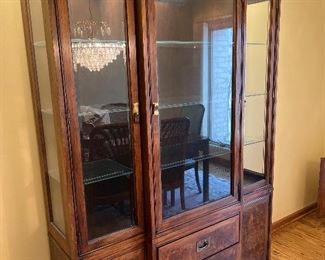 Dining room mahogany display sideboard