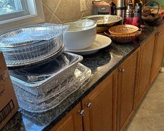 Serving trays and bowls
