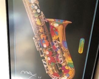 Peter max signed poster 