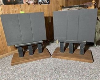 Lot 4   9 Bid(s)
Two Vintage High End Bang and Olufson Concave Speakers Model 6513