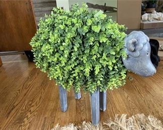 Lot 161   9 Bid(s)
Wooden Sheep Planter 24"
