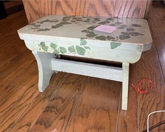 Lot 274   3 Bid(s)
Green hand painted step Stool
