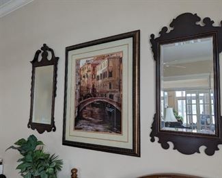 Mirror and artwork