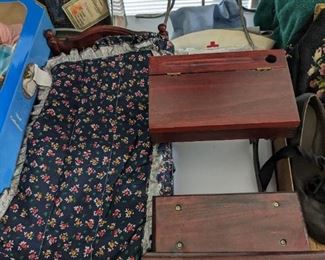Doll wooden bed & desk