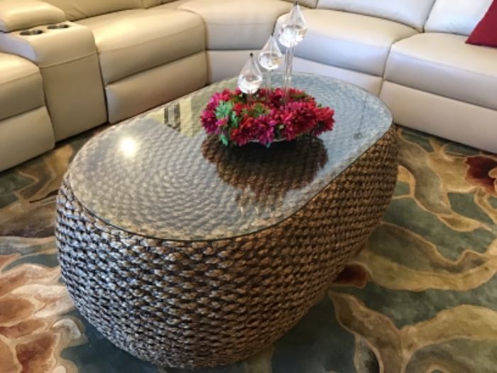 Ocean Reef - Braided Raffia - Coffee Table