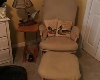 Glider & Ottoman - great nursing chair - Made in Canada