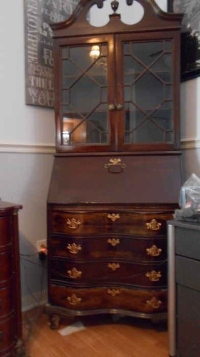 MAHOGANY DROP FRONT DESK