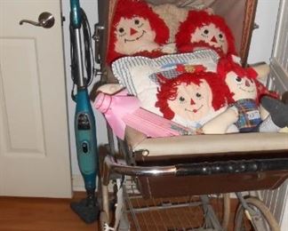 RAGGETY ANN DOLLS VINTAGE PRAM