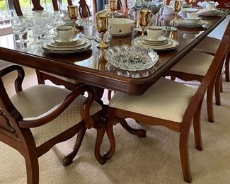 Cherry Table & 8 chairs by Lexington