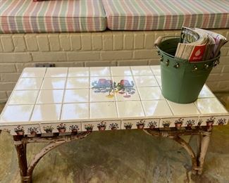 Mosaic top coffee table