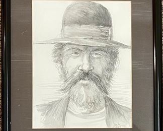 Jack Weins Original Pencil Drawing Framed