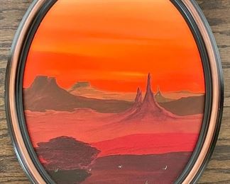 Original Oil On Canvas " Eternity " By Celestina R. Romero - Jemez Pueblo, NM