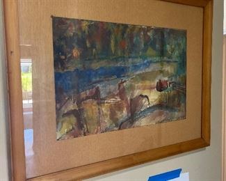 Abstract expressionist Moore  painting - san Francisco