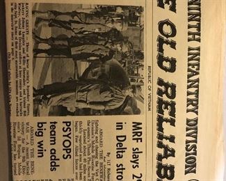 9th Infantry Old Reliables newspaper; **Part of Vietnam collection**