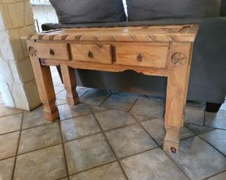 Western style console table