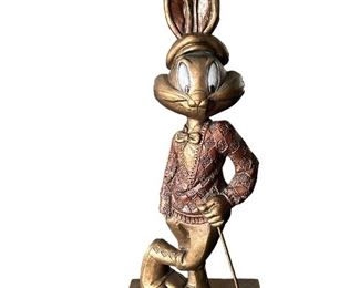 Vintage Retired Austin Sculpture Bugs Bunny Golfer "Pro Bugs" Statue 1990s