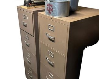 Two filing cabinets (4 drawer)