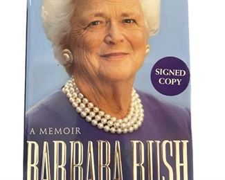 Signed copy of Barbara Bush Book