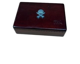 Golf themed card holder