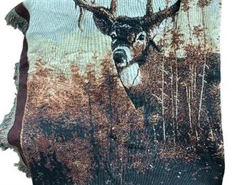 Deer throw rug