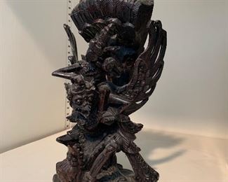Carved wood figure, Bali