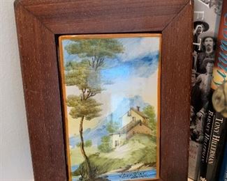 Painted Italian plaque