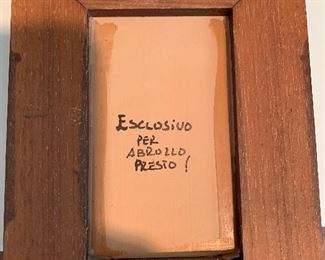 Painted Italian plaque