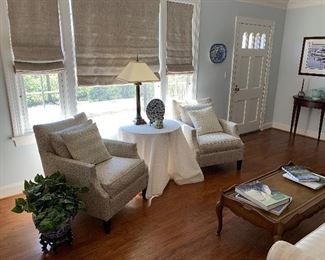 Pair of matching club chairs