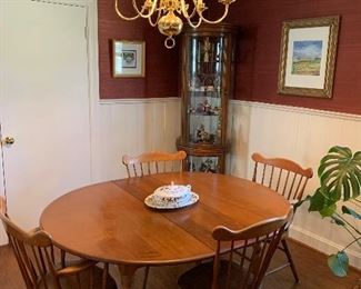 Maple table and chairs