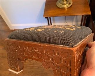 Antique foot stool