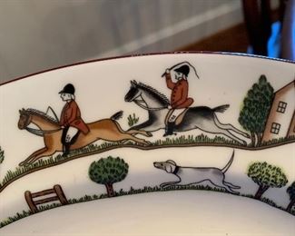 Coalport and Royal Staffordshire Hunting Scene china