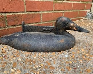 Iron bootscrape -duck