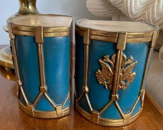 Brum bookend with brass