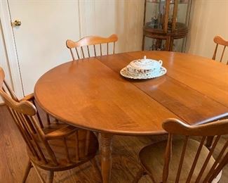 Maple table and chairs