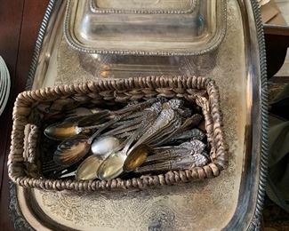 Silver plate; Reed and Barton flatware