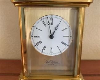 Miniature heavy brass carriage clock
