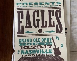 Eagles Ryman Hatch Show Print