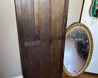 Vintage door & mirror