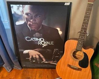 Picture & guitar with stand