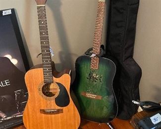 Guitars with stands