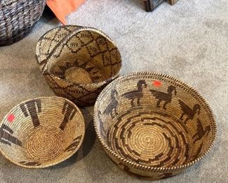 Antique Native American baskets 