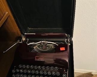 Corona sterling type writer 
Vintage typewriter