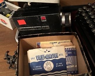 View master and antique video camera 
