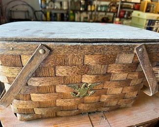 Vintage picnic basket 
