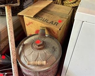 Vintage gas cans 