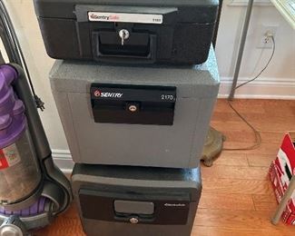 Three fire proof safe 